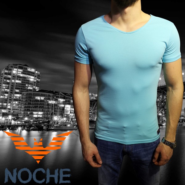 Basic T-shirt 318 Turkuaz Mavi