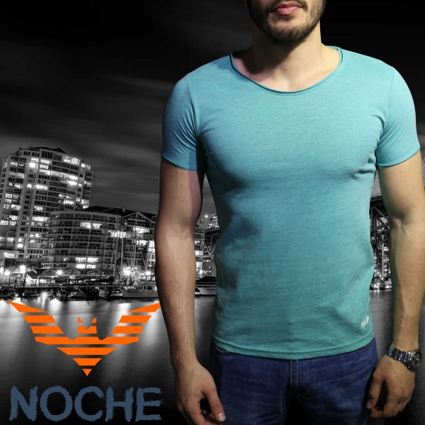 Bisiklet Yaka T-shirt 352 Mint Yeşili