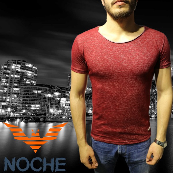 Bisiklet Yaka T-shirt 611 Bordo