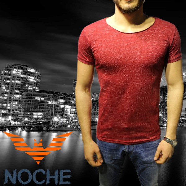 Bisiklet Yaka T-shirt 613 Bordo