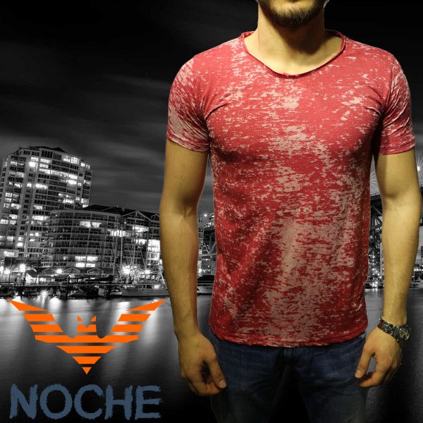 Bisiklet Yaka T-shirt 616 Bordo