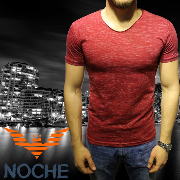 V Yaka T-shirt 612 Bordo