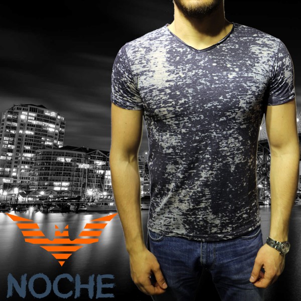 V Yaka T-shirt 615 Lacivert